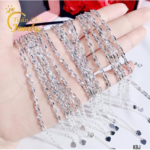 Lắc Tay Bạc  FREESHIP Vòng Tay Bạc Nữ Dây Xoắn Long Lanh, Bạc Chuẩn Sáng Bóng