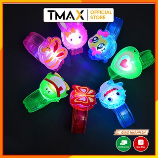 Đồ chơi vòng tay đồng hồ nhựa phát sáng có đèn led cho bé phù hợp làm quà tặng cho bé từ 2 tuổi TMAX DC22