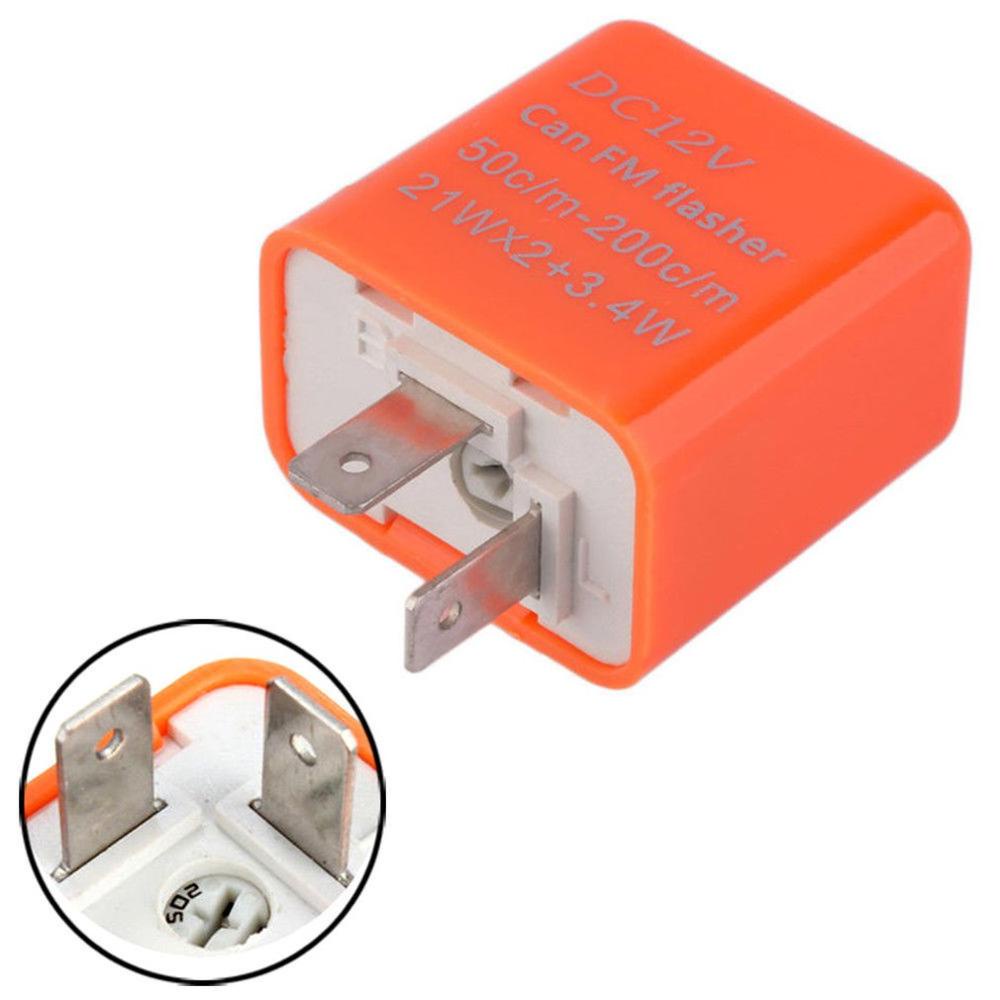 Cục chớp xi nhan chỉnh tốc độ nhanh chậm dùng cho mọi dòng xe máy bóng led và bóng halogen ( MÀU CAM )