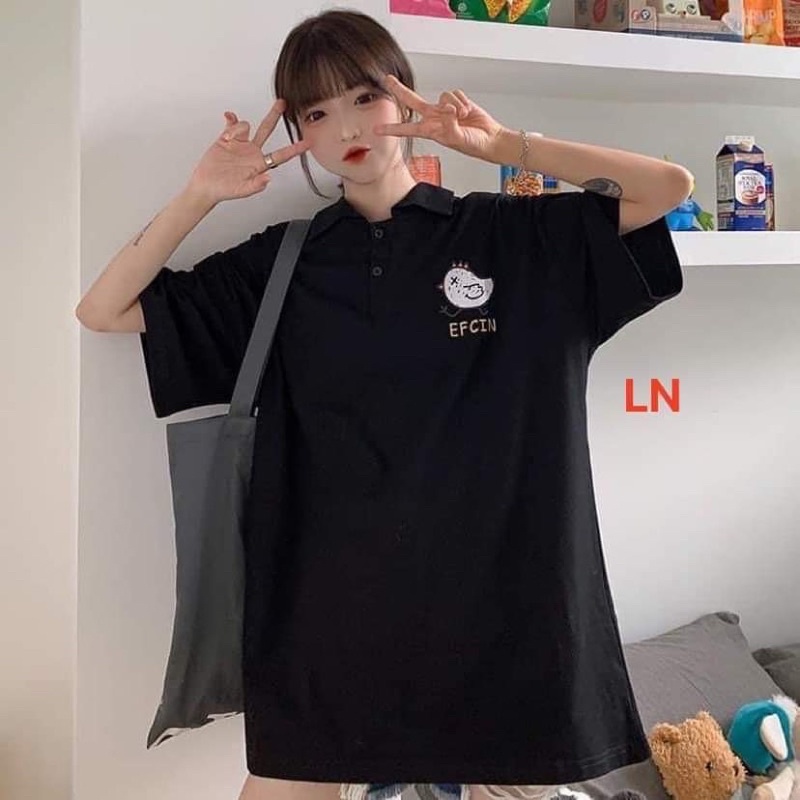 Áo polo gà trắng LN11