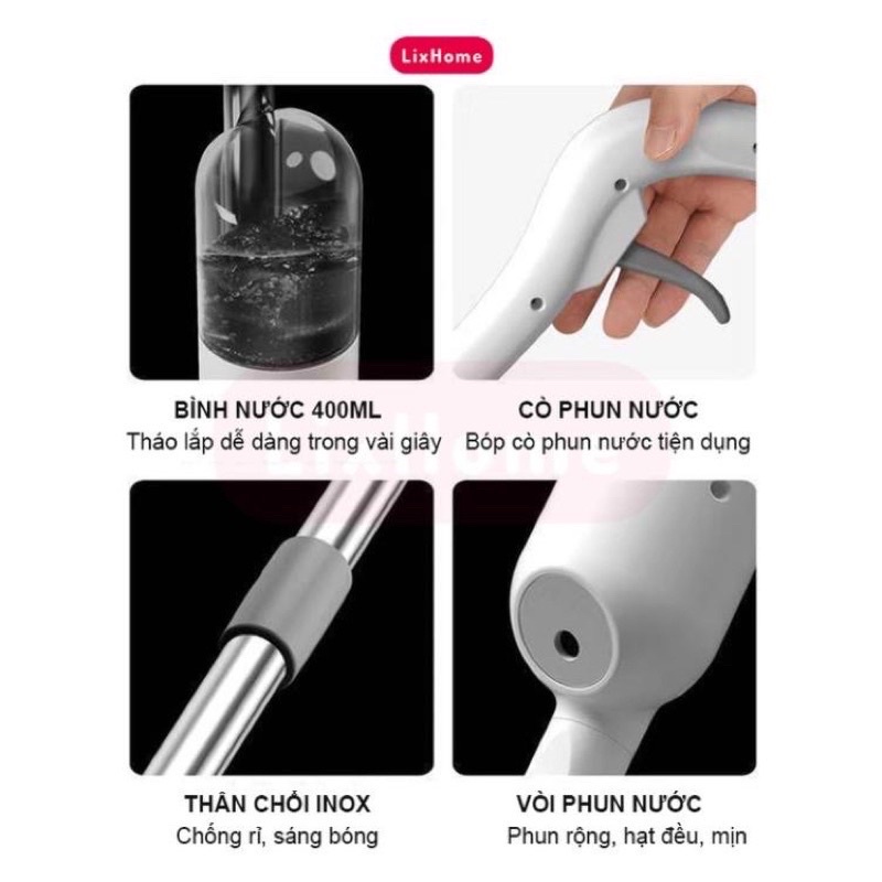 Chổi Lau Nhà Có Bình Xịt Nước Phun Sương