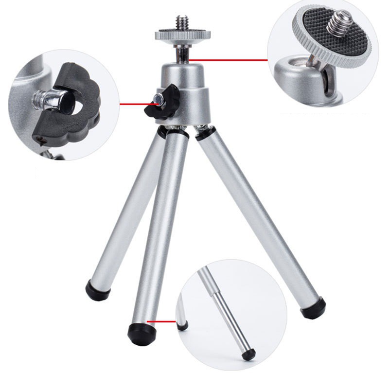 Lammcou Portable Mini Tripod Desktop Extendable Stand for DSLR SLR Camera CellPhone