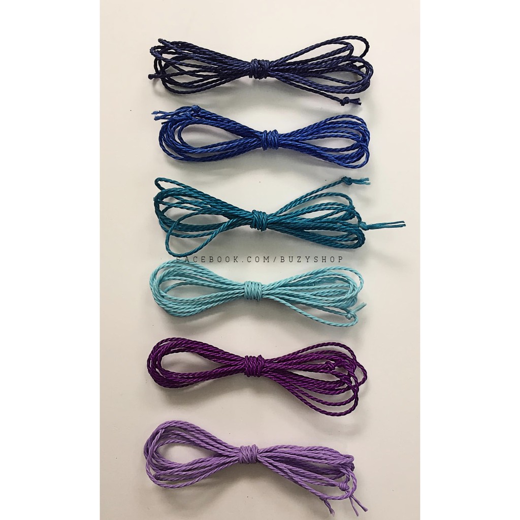 Dây xoắn nhựa 1mm, làm vòng tay