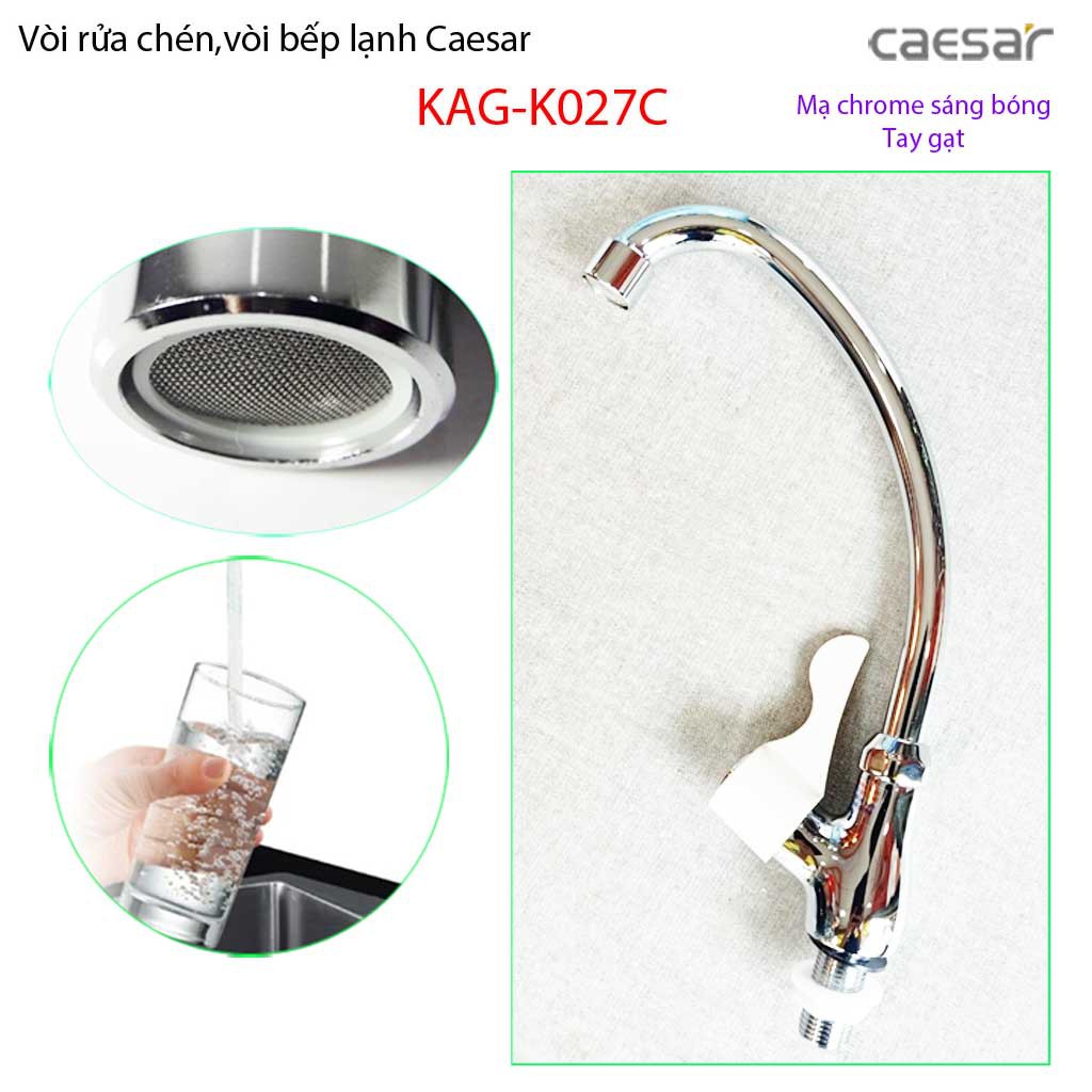 Vòi bếp lạnh Caesar, Vòi rửa chén bát lạnh KAG-K027C