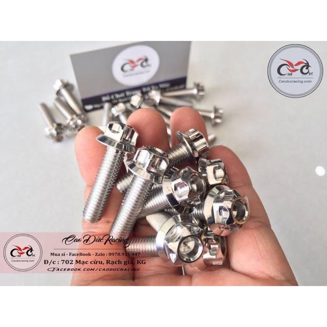 ốc Problot CNC 8x30 Trắng - (giá 1 con)