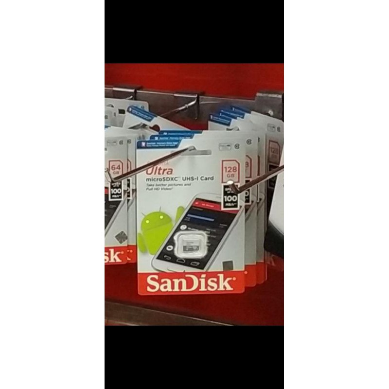Thẻ Nhớ Micro Sd 100% Hiệu Sandisk 128gb Chính Hãng