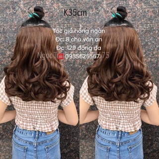 (FREE ship )Tóc giả kẹp phím soăn ngắn dài 35p.