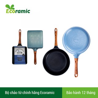 Chảo từ Ecoramic 15 20 26 28 7 lớp Ceramic hàng chính hãng - Bảo hành 1 năm