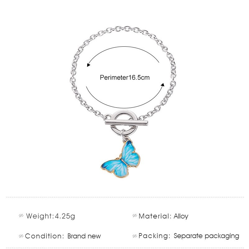 Korean Style Blue Butterfly Maori Bracelet