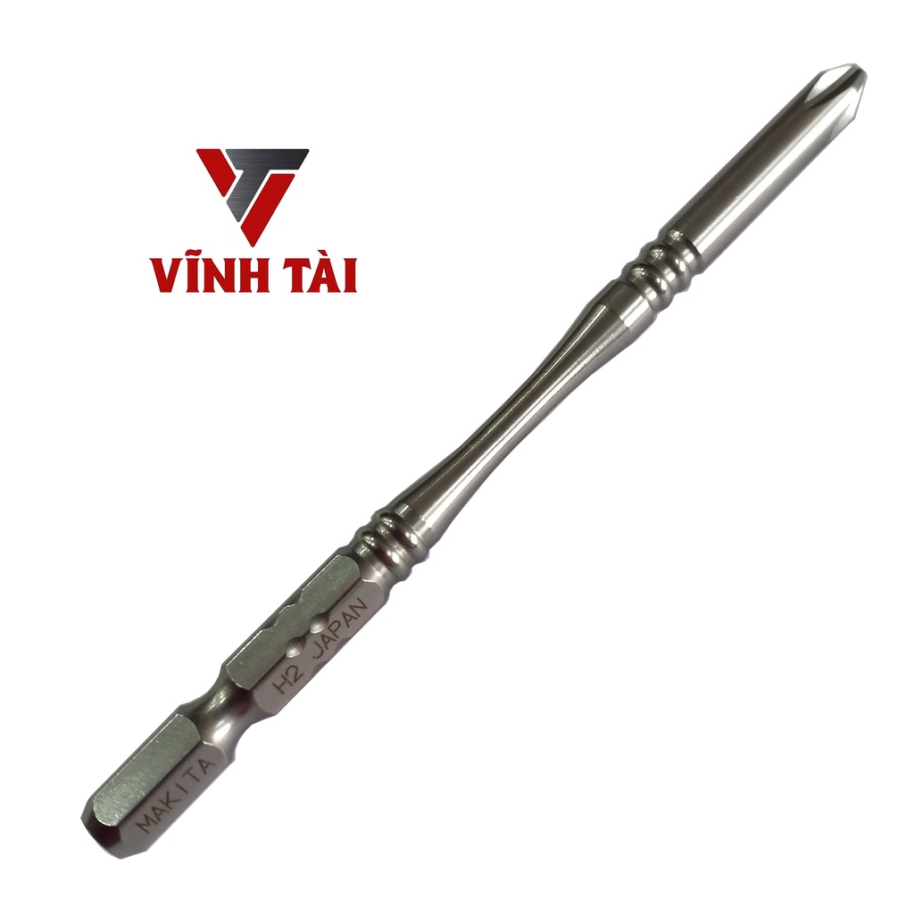Mũi vít chuôi lục giác Makita  A-57495, dài 100mm dùng cho máy bắt vít pin - Vĩnh Tài Store