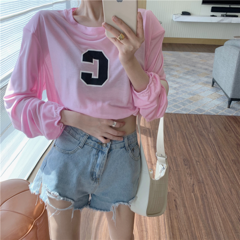 Áo Thun Lửng Tay Dài Dáng Rộng Vải Mỏng Thời Trang Mùa Hè Cho Nữ | BigBuy360 - bigbuy360.vn