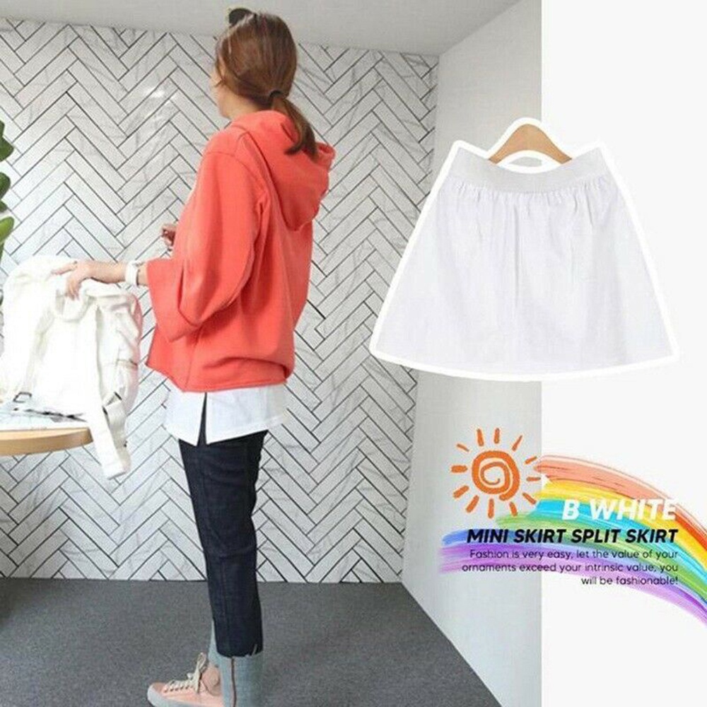 Lớp áo giả hai lớp dáng chữ A lưng thun co giãn điều chỉnh thời trang mùa đông