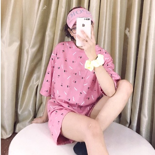 Bộ đồ ngủ Nữ Cotton Cao Cấp họa tiết dâu tây dễ thương - Thuy24store