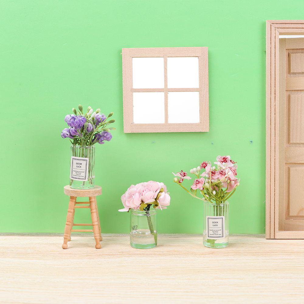 LUOL Lọ Hoa Hồng Mini Trang Trí Nhà Búp Bê