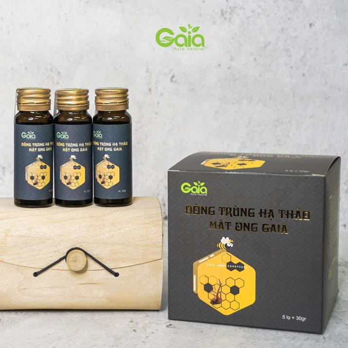 Đông trùng hạ thảo mật ong Gaia - Bổ thận tráng dương, bồi bổ cơ thể, bổ phế, giảm lão hóa.