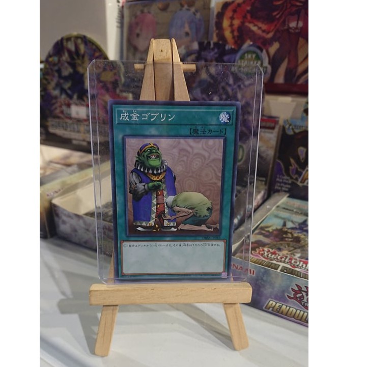 Lá bài thẻ bài Yugioh Upstart Goblin - Common - Tặng bọc bài nhựa bảo quản