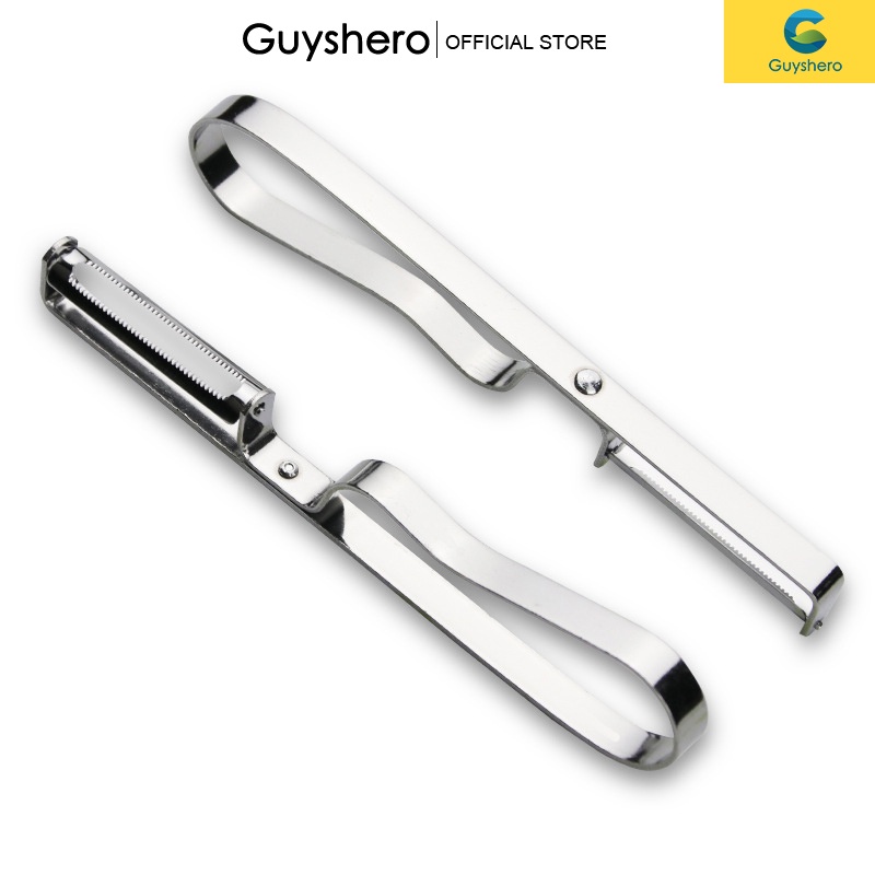 Đồ gọt vỏ rau củ GUYSHERO bằng thép không gỉ 420 cầm tay dễ sử dụng cho nhà bếp