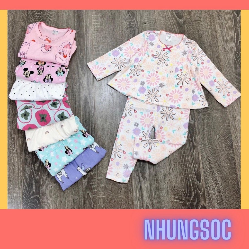 XẢ KHO 29K 🦋8-17kg🦋 bộ bozip thu đông cho bé gái, dáng babydoll ĐƯỢC CHỌN MÀU