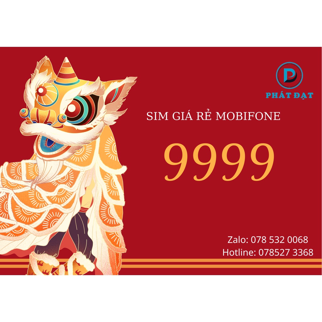 SIM 4G Mobifone tứ quý 9999 giữa - Số dễ nhớ, SIM MỚI, ĐĂNG KÝ CHÍNH CHỦ ONLINE - Hàng Chính Hãng.