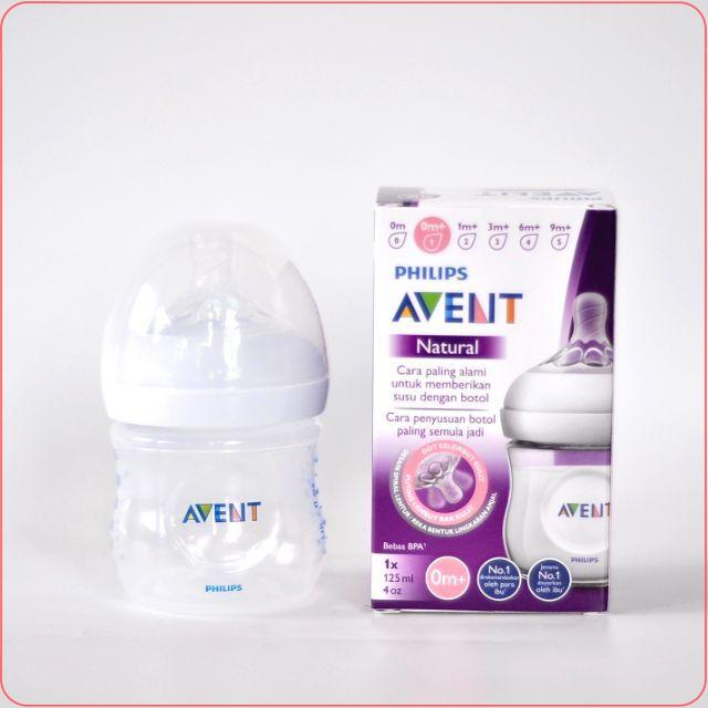 Bình sữa Philips Avent Natural 125ml Hộp đơn 1 bình/1 hộp