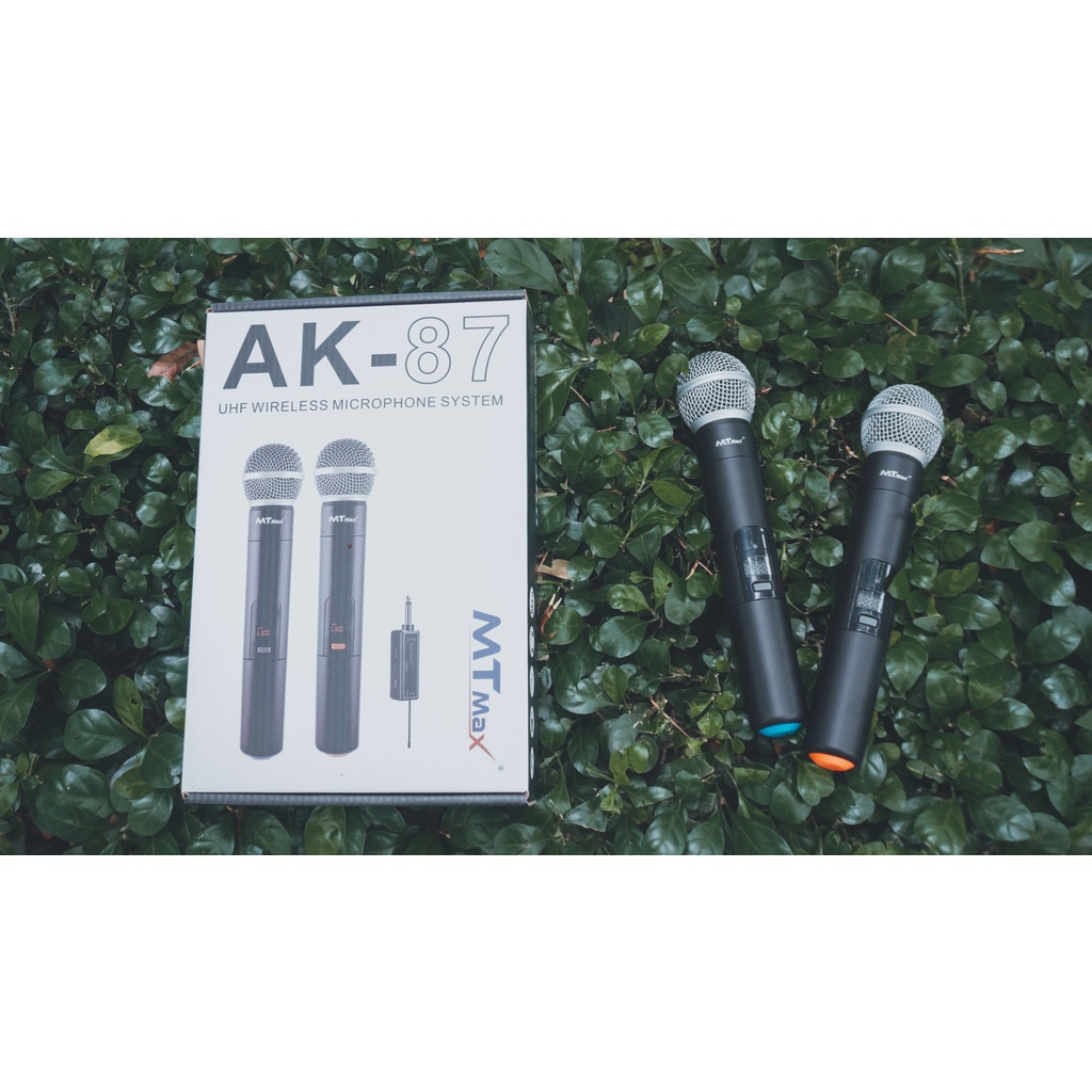Micro không dây karaoke MTMAX AK-87 bắt sóng nhạy hát cực nhẹ