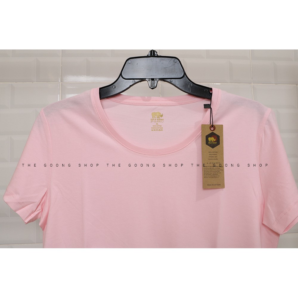 ÁO THUN TRƠN NỮ NHẬT BẢN GOLD RHINO 100% COTTON THOÁNG MÁT