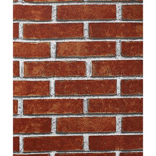 Giấy Dán Tường 3D Gạch Đỏ Đẹp Khổ 5.3m2 Không Sẵn Keo