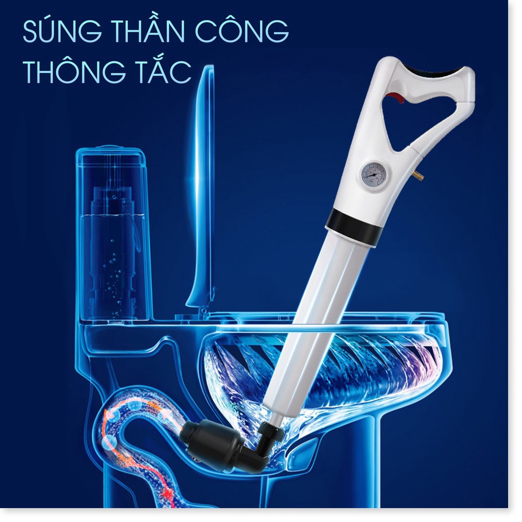 Súng Thông Tắc Bồn Cầu Sản Phẩm Cao Cấp, Sử Dụng An Toàn Hiệu Quả