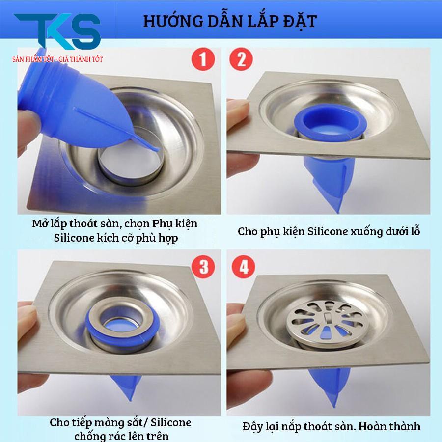 Bịt cống thần thánh ngăn mùi hôi, bịt nắp bồn rửa, cống thoát nước, côn trùng sạch sẽ cho gia đình thông tắc ống cống