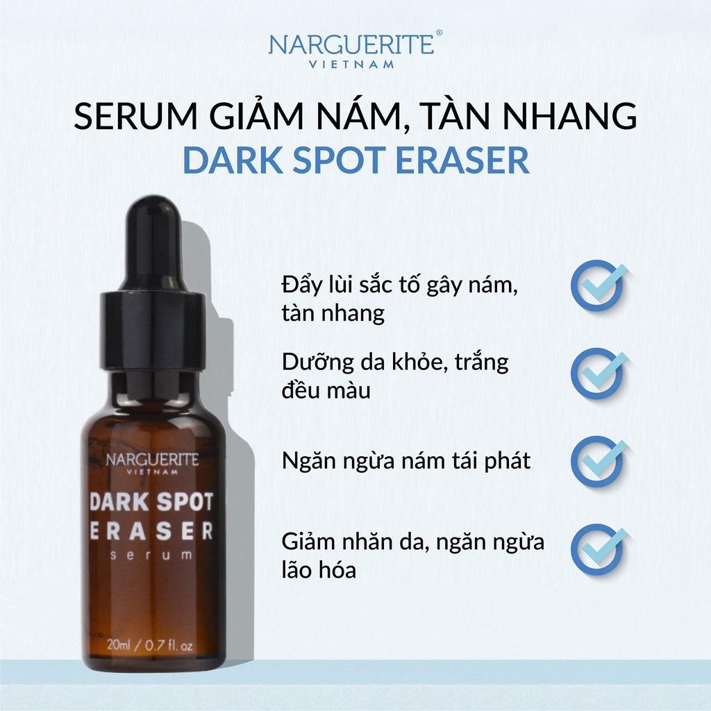 SERUM GIẢM NÁM, TÀN NHANG, NGĂN NGỪA LÃO HÓA DARK SPOT ERASER NARGUERITE (20ml) | BigBuy360 - bigbuy360.vn
