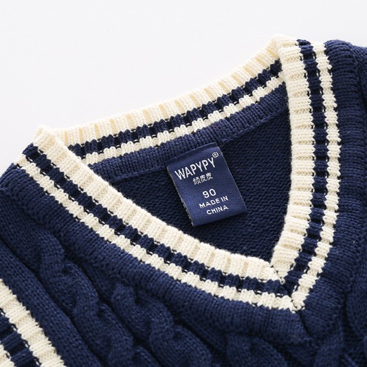 ÁO LEN GILE CHO BÉ TRAI PHONG CÁCH HÀN QUỐC CAO QUỐC