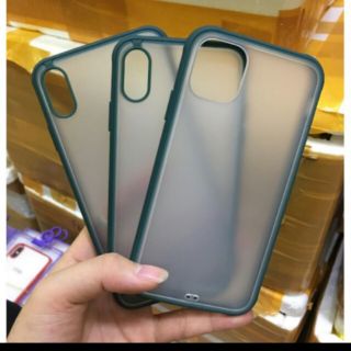 Ốp lưng Ou case nhám viền màu iphone 11/11 Pro/ 11 Pro Max(xanh bóng đêm)