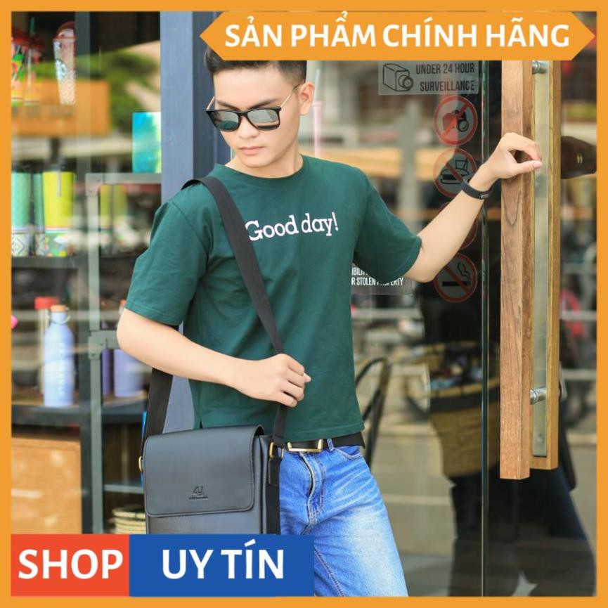 Túi Đeo Chéo Nam 4U Thời Tang D267 (đen -nâu) | BigBuy360 - bigbuy360.vn