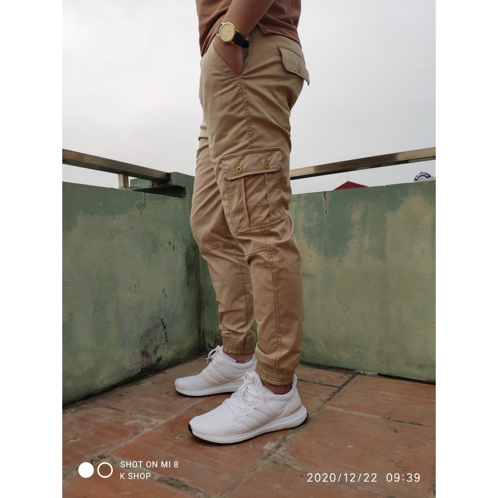 Quần jogger thể thao nam nhiều túi hộp , Quần kaki nam  bó ống co giãn vải đẹp ống dài mùa hè thu phong cách Hàn Quốc | BigBuy360 - bigbuy360.vn