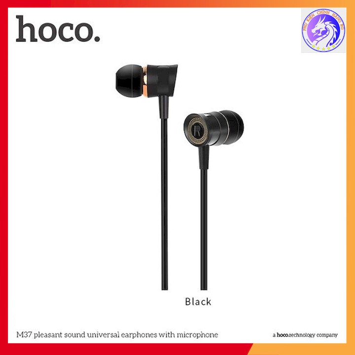 [Mã ELFLASH5 giảm 20K đơn 50K] TAI NGHE HIFI NHỰA TPE JACK 3.5MM CHÍNH HÃNG HOCO M37 - DÀI 1.2M