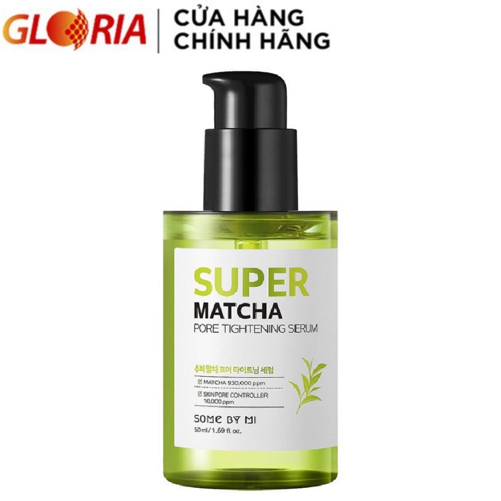 Serum Điều Tiết Bã Nhờn, Se Khít Lỗ Chân Lông, Giảm Mụn Đầu Đen Some By Mi Super Matcha Pore Tightening Serum 50ml