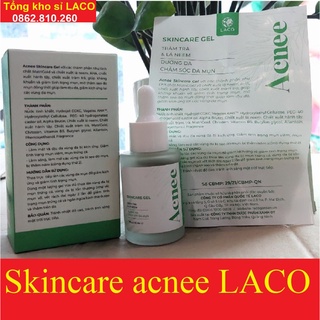 SKINCARE GEL TRÀM TRÀ & LÁ NEEM ACNEE LACO lọ 30ml, Dưỡng da chăm sóc da mụn [Chính Hãng]