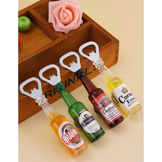 Dụng cụ mở chai khui chai hình chai bia có gắn nam châm - đồ khui bia Dumi Shop