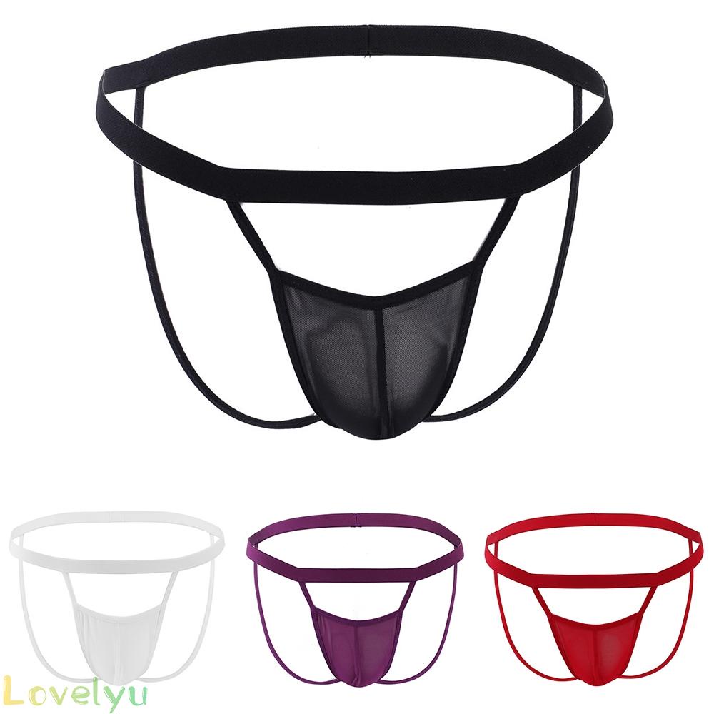 &lt;READY STOCK&gt;Sissy Men Bikini Briefs Thong Underwear Sexy Pouch Underpants Jockstrap Lingerie100% brand new！