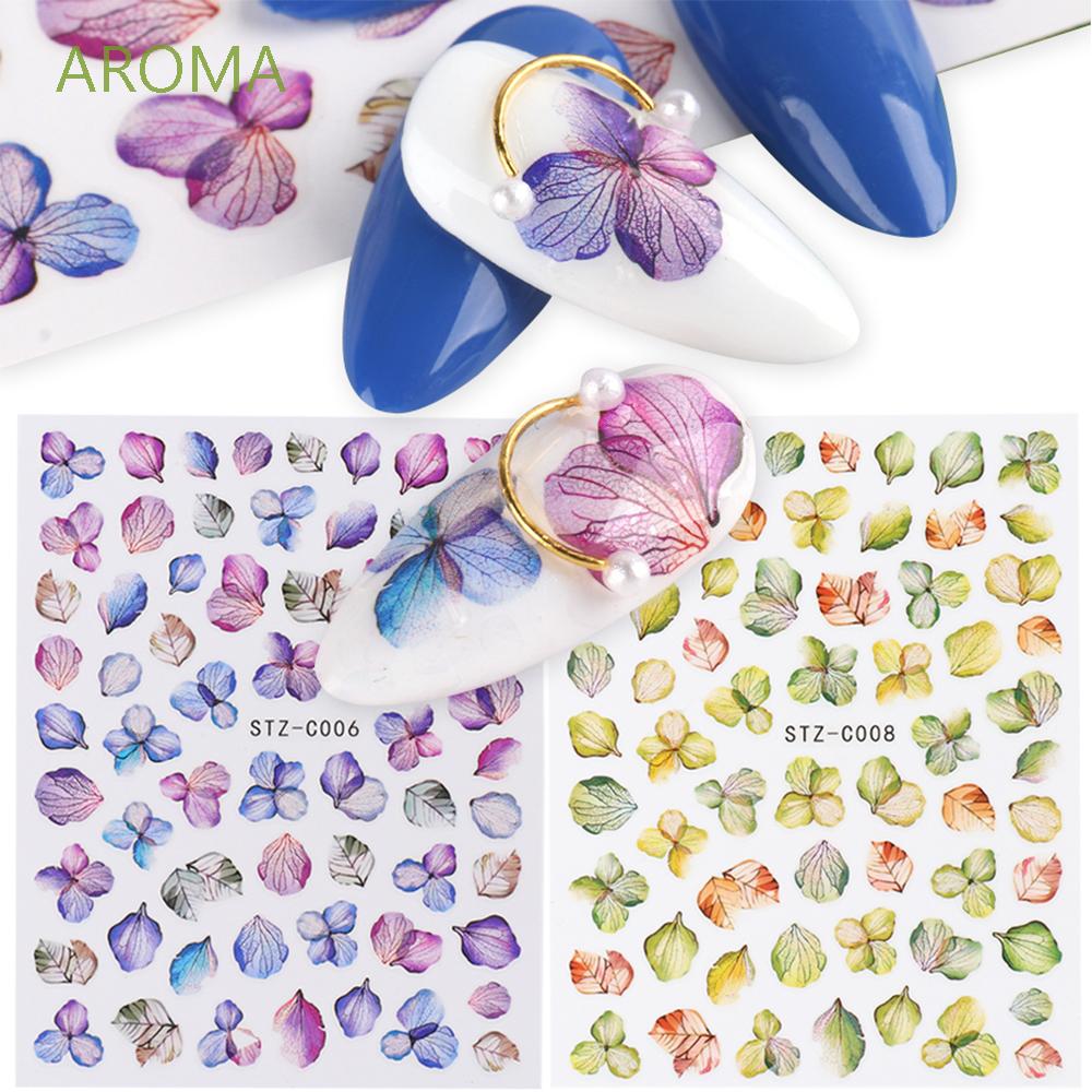 Miếng Dán Hình Trang Trí Móng Họa Tiết Hoa Lá 3d Xinh Xắn Cho Nữ