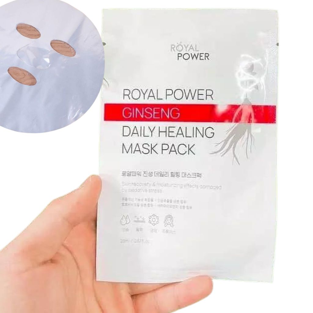 Combo 10 Mặt Nạ Tinh Chất Hồng Sâm Hàn Quốc, Mặt Nạ Dưỡng Trắng Ngăn Chặn Lão Hóa
