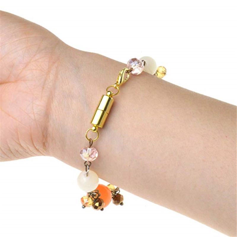 1 móc khóa tròn nam châm cho vòng tay, Vòng cổ