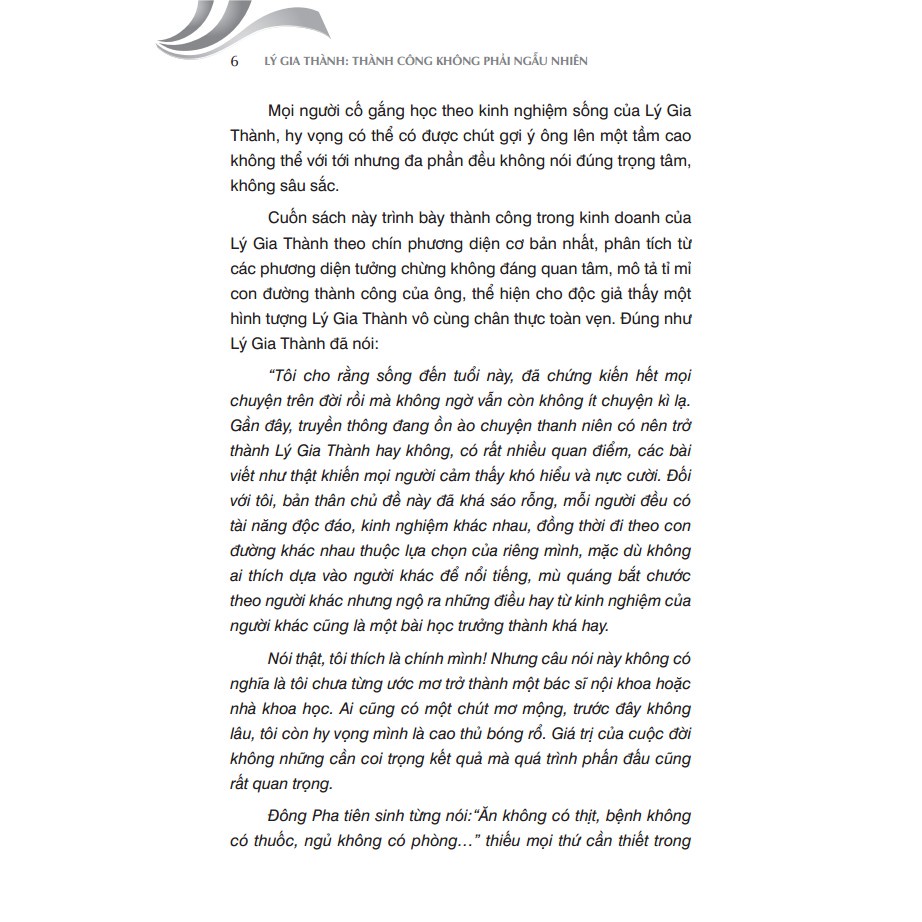 Sách - Lý Gia Thành - Thành công không phải ngẫu nhiên Tặng Kèm Bookmark
