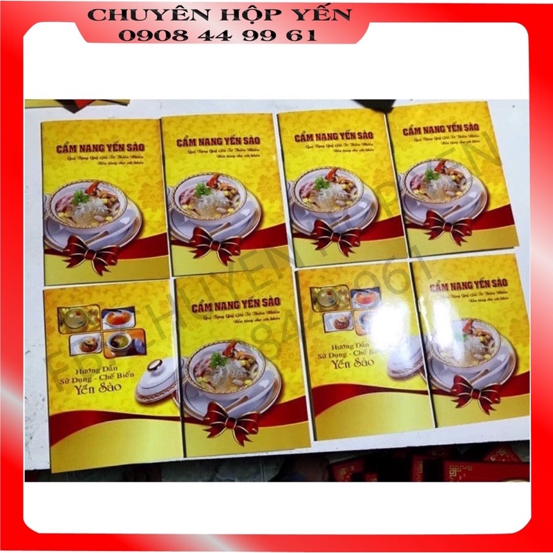 CẨM NANG YẾN SÀO CÓ 16 TRANG (LUÔN BÌA