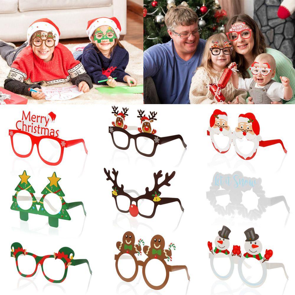 Set 9 Gọng Kính Phong Cách Giáng Sinh Đáng Yêu