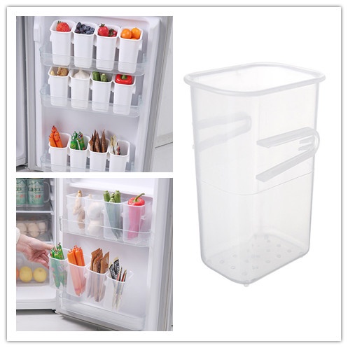 Hộp Đựng Rau Củ Gắn Cửa Tủ Lạnh Đa Năng Tiết Kiệm Không Gian Cho Nhà Bếp