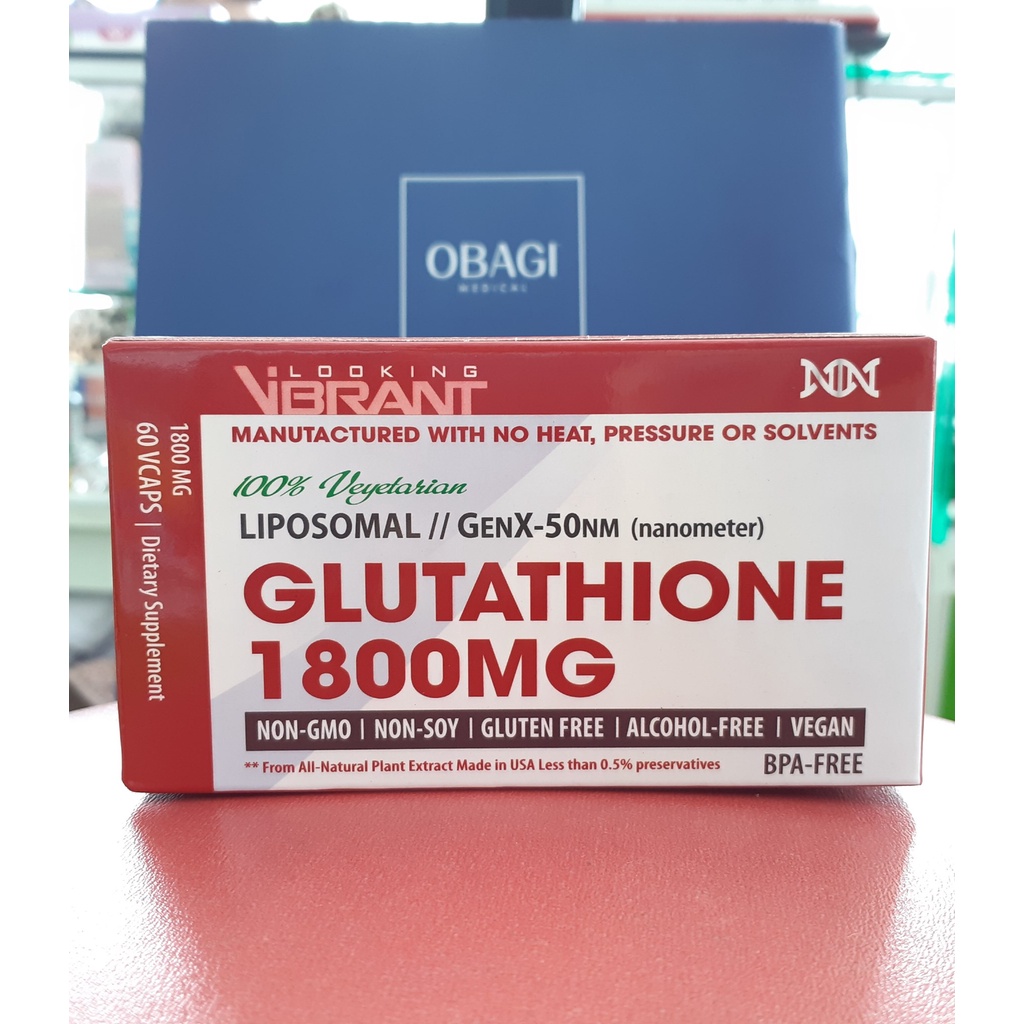 [ Chính hãng]Nano Glutathion 1800mg Nữ Hoàng Trắng Da lọ 60 viên