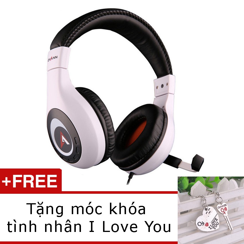 Tai nghe chụp tai Ovann X4 Super Bass Tặng kèm móc khóa đôi trái tim