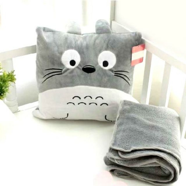 BỘ CHĂN GỐI VĂN PHÒNG TOTORO LOẠI 1 (GỐI MỀM CHĂN MỊN) | BigBuy360 - bigbuy360.vn