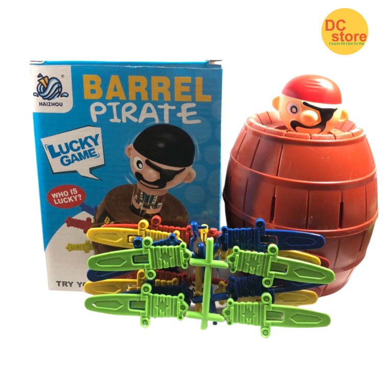 Đồ Chơi Mô Hình Hải Tặc Đâm Kiếm Vui Nhộn - Hồi Hộp- Đáng Yêu Dành Cho Bé Size 16 Kiếm, Cao 14cm